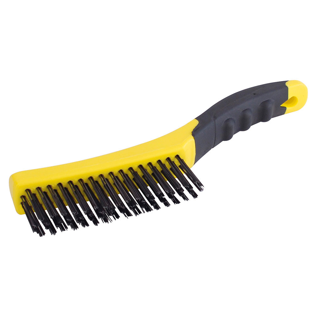 CEPILLO MANUAL DE ALAMBRE DE ACERO MANGO BIMATERIAL