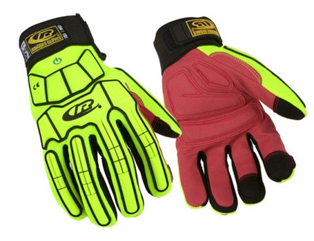 GUANTE RINGERS R161 DE PROTECCIÓN CONTRA IMPACTOS AMARILLO/ROJO