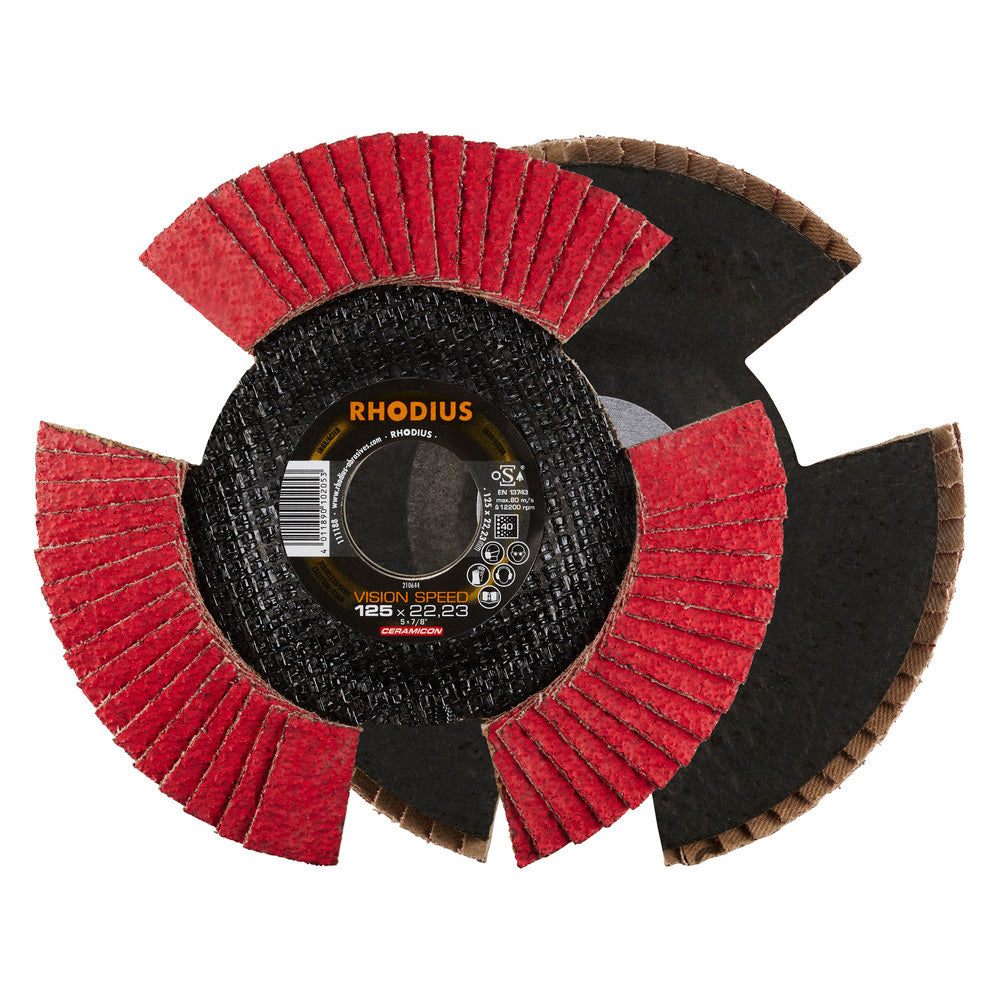 DISCO FLAP VISION SPEED 4-1/2 X 7/8 GR 120, CERAMICON (T29) TOP
