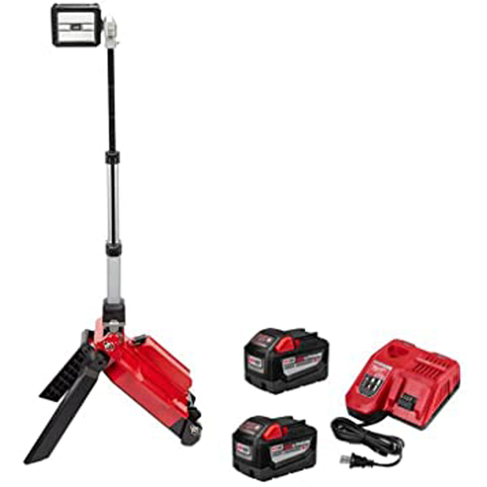 LAMPARA ROCKET M18 DE 5400 LUMENS CON PACK DUAL DE BATERIA Y CARGADOR