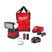 KIT DE LAMPARA CON BASE PORTABLE Y CONTROL REMOTO M18