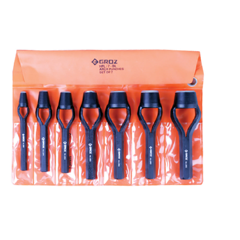 JUEGO DE SACABOCADO 7 PZS 1/4'' A 1''