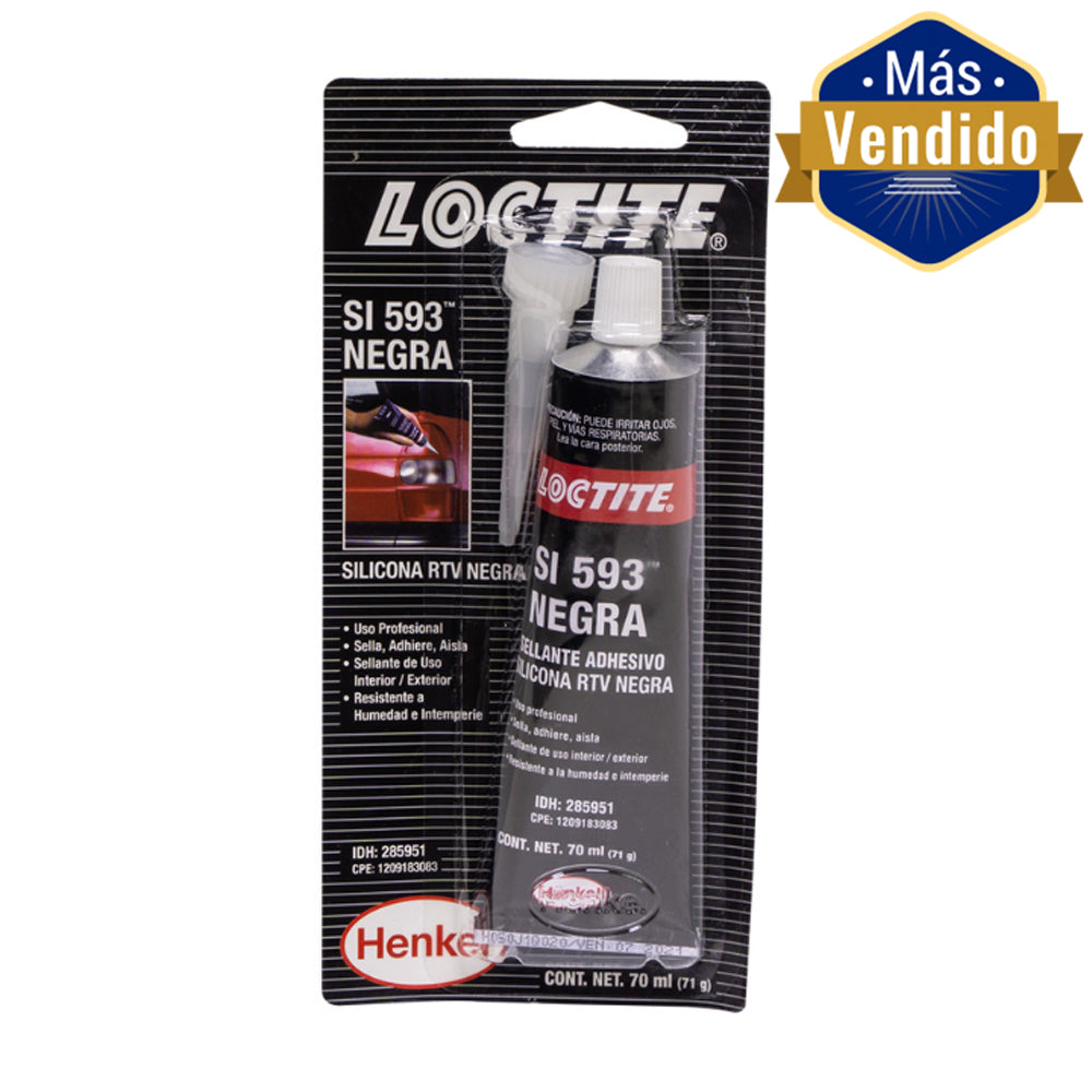 SI 593 SILICON RTV NEGRO (260Â° C) BLISTER TUBO 70 ML