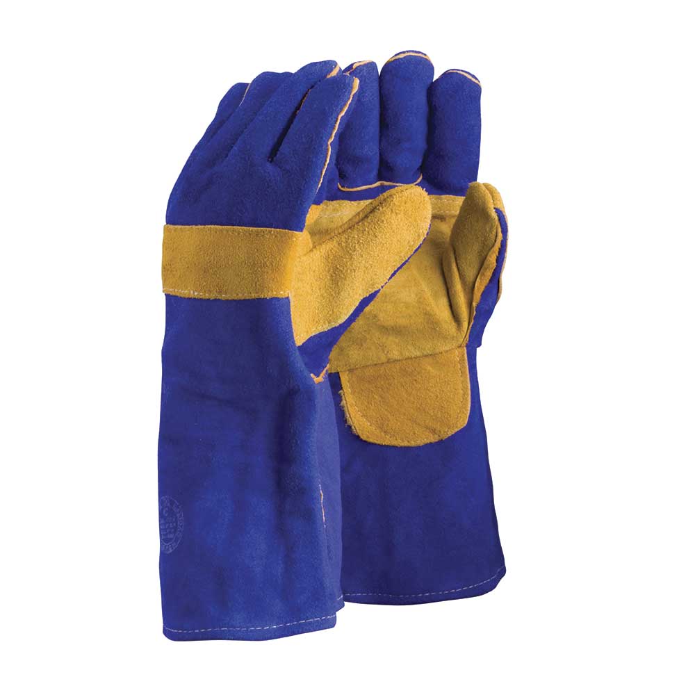 GUANTE SOLDADOR AZUL CON KEVLAR 15