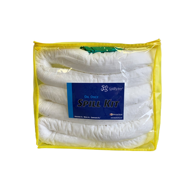 SPILLFYTER KIT DE DERRAME HIDROCARBUROS BAG CON ZIPPER (CAPACIDAD ABSORCIÓN 5 GALONES)