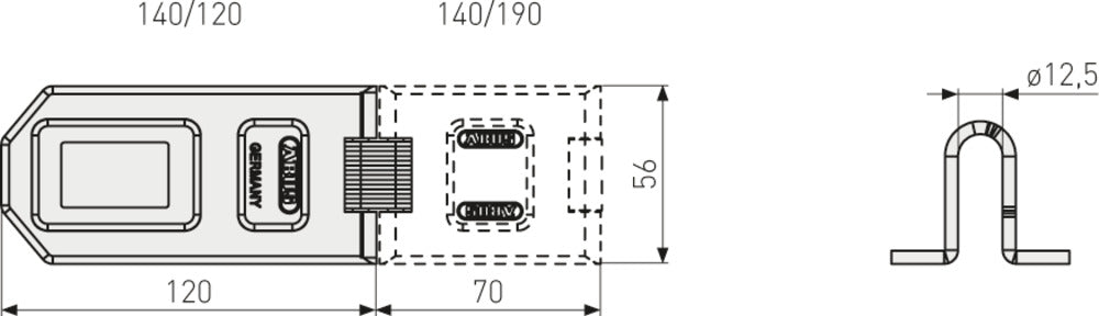 PORTACANDADO DISKUS® DE ACERO  INOXIDABLE 120 MM (140/120 B/EFSPP)