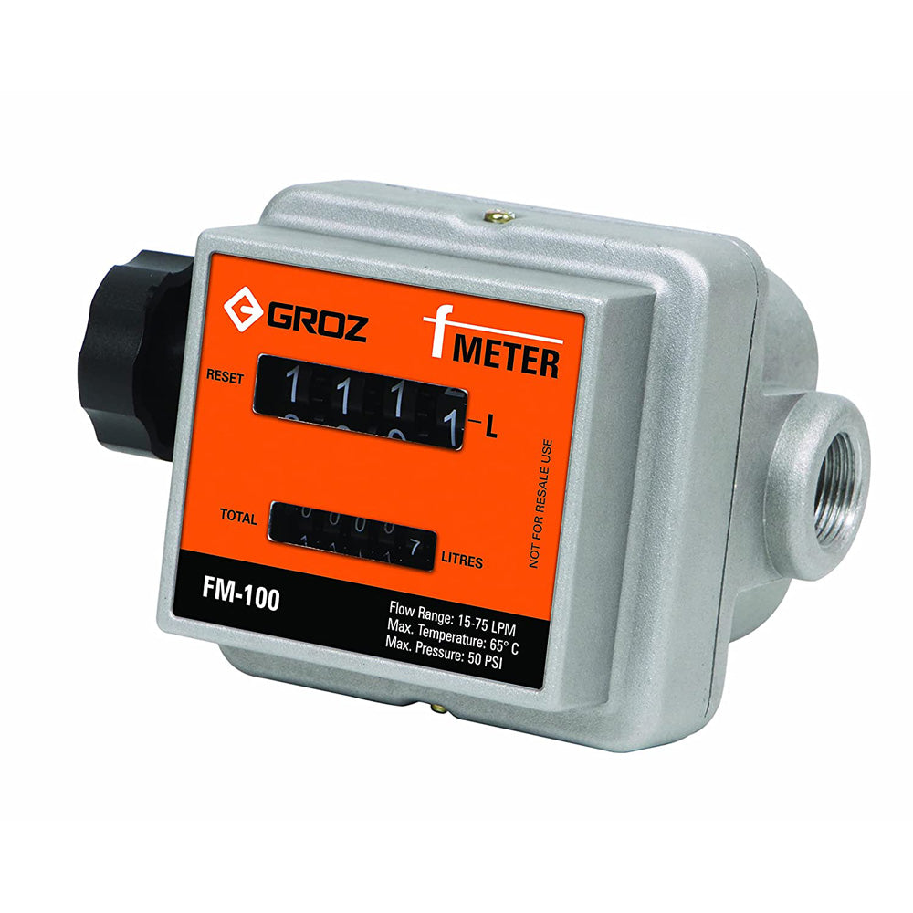 MEDIDOR DE FLUJO EN LITROS 1 PULGADA NPT 50PSI GASOLINA Y DIESEL PRECISION  +/-1%