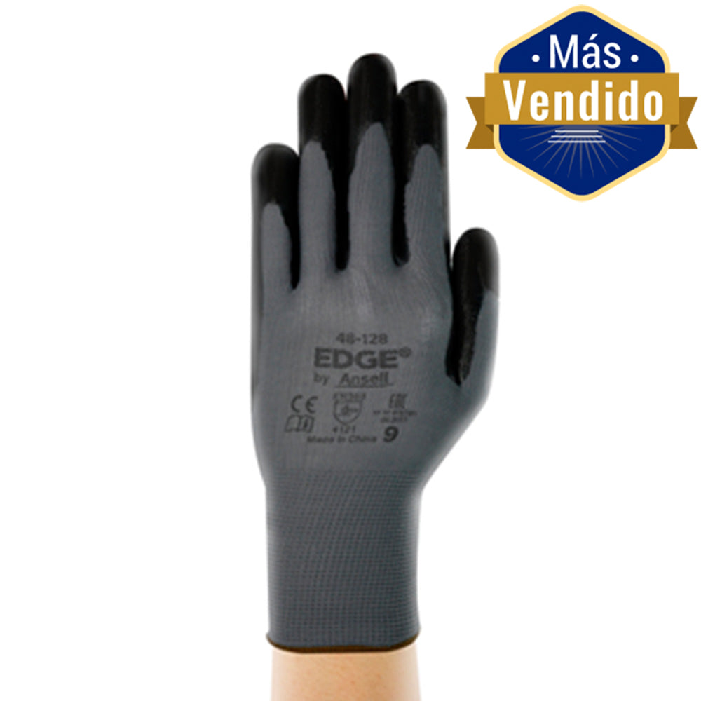 GUANTES EDGE 48-128 CON PALMA DE NITRILO LISO