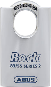 CANDADO ROCK DE ACERO CON NANO  PROTECT™ ARCO PROTEGIDO 55 MM  (83CS/55 EC550)