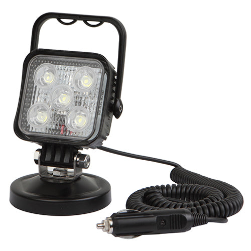 LAMPARA DE SITIO 15W CON IMAN EN BASE 12-36V INCLUYE ENCHUFE DE CIGARRO