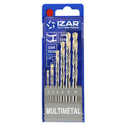 JUEGO DE BROCAS ZIRCONIO 2-8 MM - 1015 DE 6 pcs