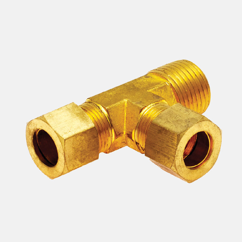 UNION TEE MACHO DE COMPRESION (2 PIEZAS)