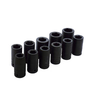 JUEGO DE DADOS IMPACTO LARGOS 11 PZS 19-32MM X 3/4"