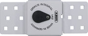 PORTACANDADO BLANCO + CANDADO  DISKUS® DE ACERO INOXIDABLE 70 MM  INTEGRADO (142/200+25/70)