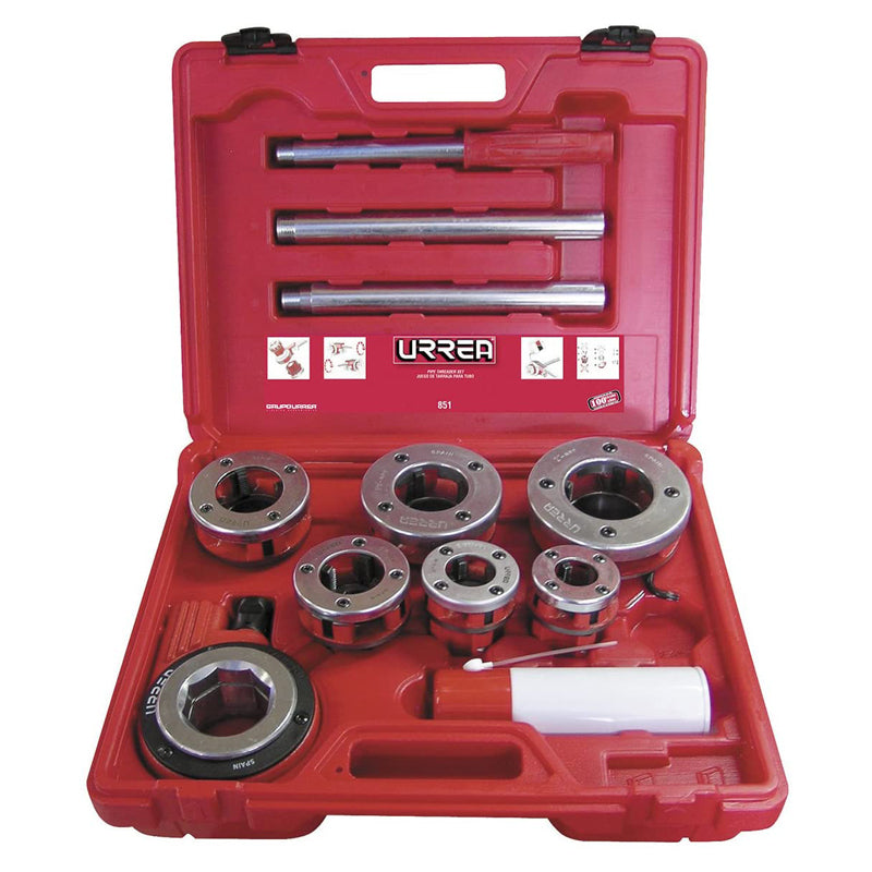 JUEGO TARRAJAS PARA TUBO 1/2"-2"  9PZ