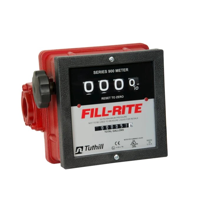 MEDIDOR DE FLUJO DE 4 DIGITOS DE 1"