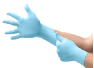 GUANTES DESECHABLES DE NITRILO DEDOS TEXTURIZADOS (BOX 250 UNIDADES)