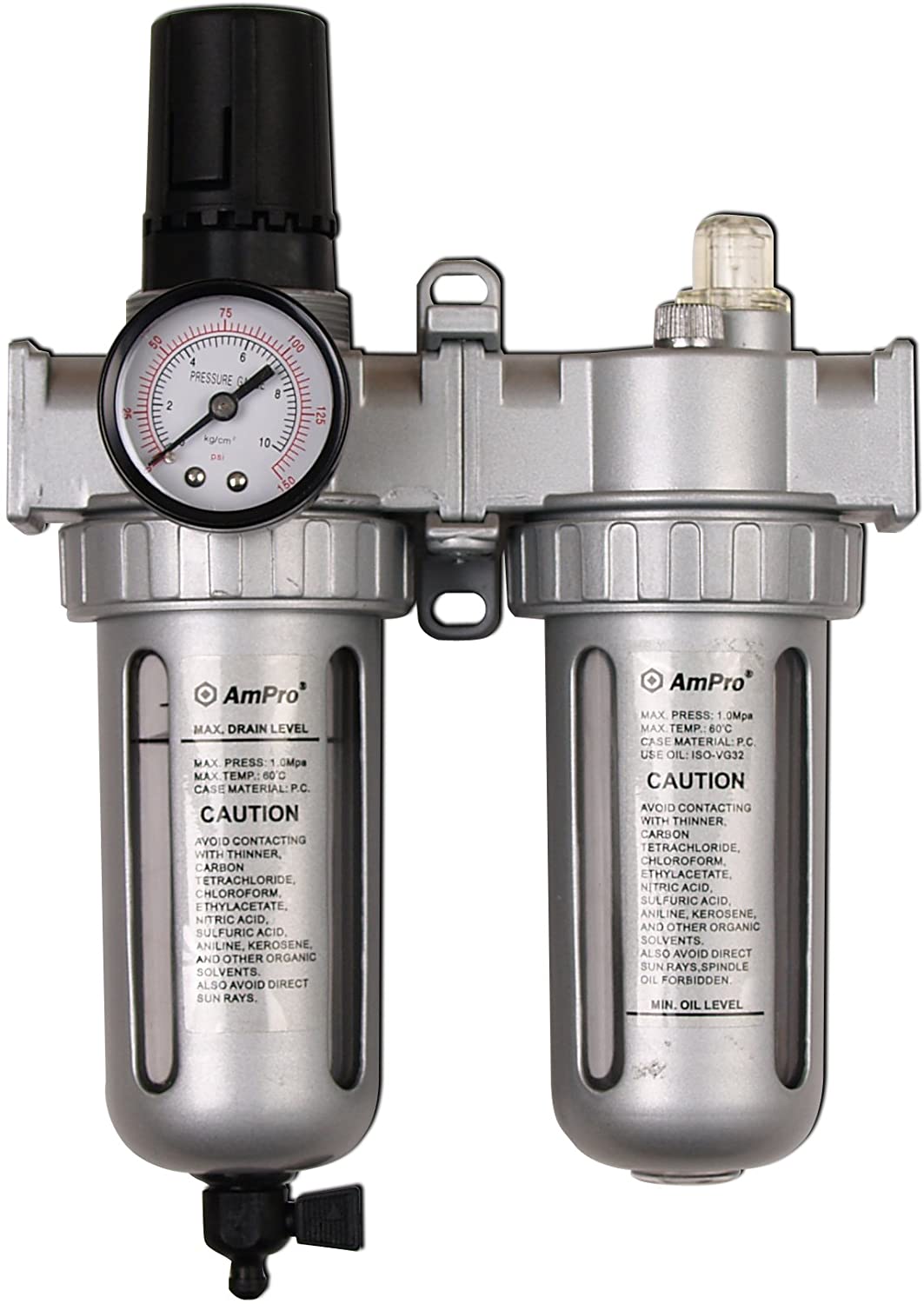 FILTRO REGULADOR LUBRICADOR CON MANOMETRO