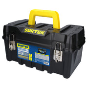 CAJA PORTAHERRAMIENTAS PLASTICA DE 17 IN, CON BROCHES METALICOS