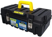 CAJA PORTAHERRAMIENTAS PLASTICA DE 21 IN, COMPACTA CON BROCHES METALICOS