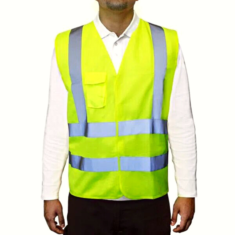 CHALECO REFLEC AMARILLO 4 CINTAS  CERT CLASE II EN20471