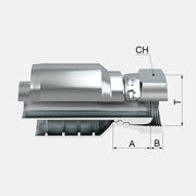 HEMBRA GIRATORIA RECTA BSP CONO 60