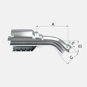 BRIDA A 45 SAE 6000 PSI