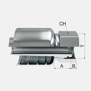 HEMBRA GIRATORIA RECTA METRICA CONO 24 SERIE PESADA