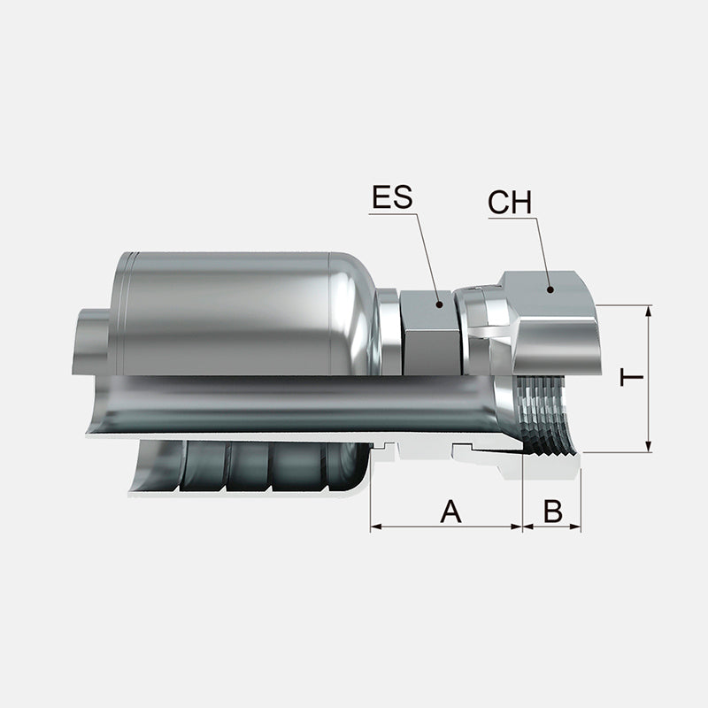 HEMBRA GIRATORIA SAE 45-RECTA