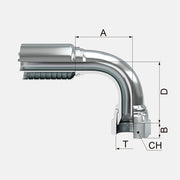 HEMBRA GIRATORIA A 90° JIC 37°