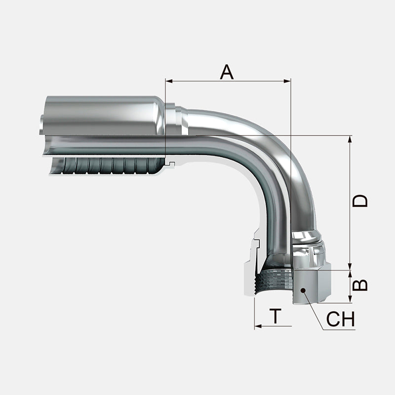 HEMBRA GIRATORIA A 90Â° JIC 37Âº