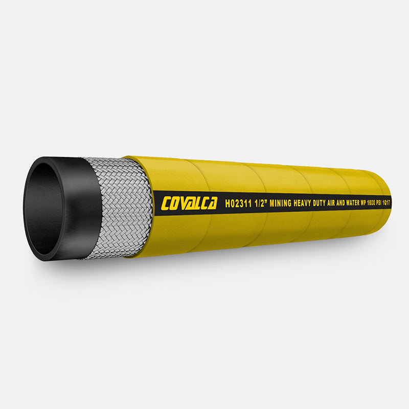 MANGUERA PARA MINERIA, AIRE Y AGUA AMARILLA PARA TRABAJO PESADO 1000 PSI