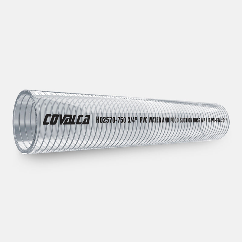 PVC PARA SUCCION DE AGUA Y ALIMENTOS CON REFUERZO DE ALAMBRE