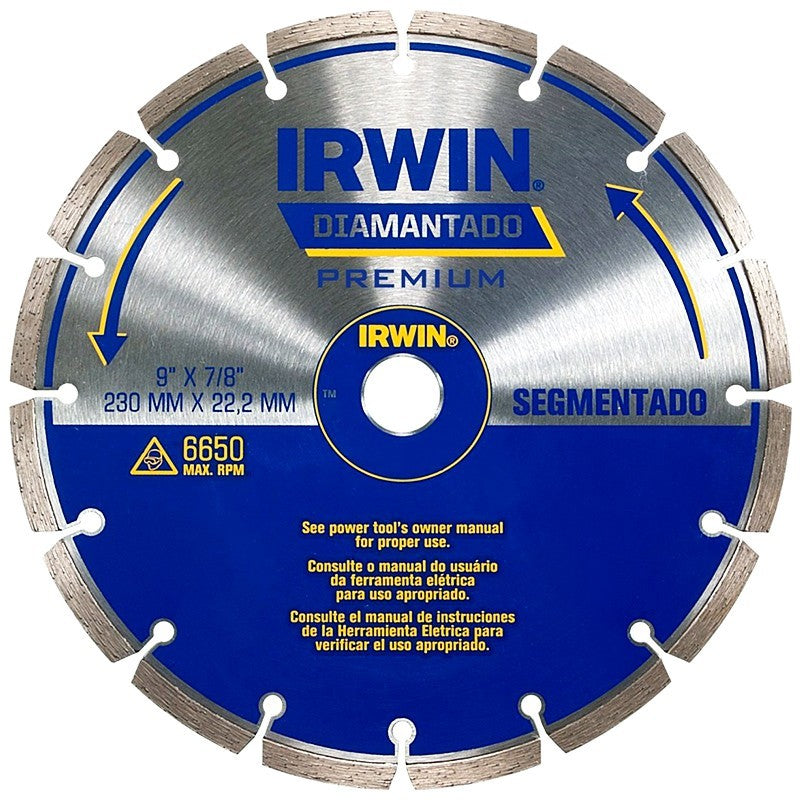 DISCO DIAMANTADO SEGMENTADO P/ CONCRETO 9" X 7/8 6,650 RPM