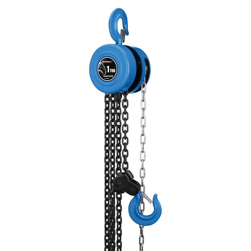 MALACATE DE CADENA CAPACIDAD 1T CADENA 3M SILVERBACK