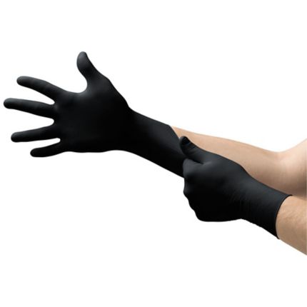 Nuevos guantes negros de protección contra cortes