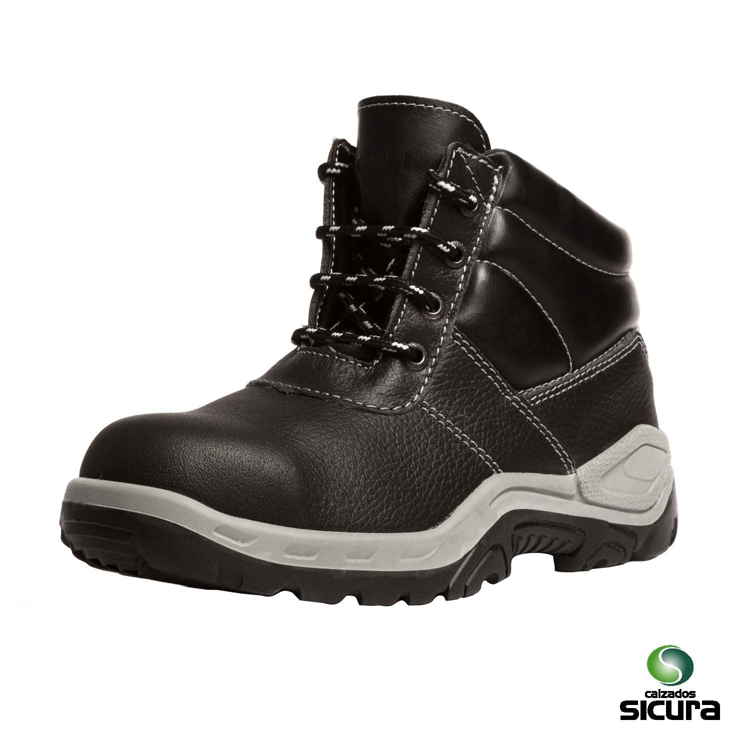 BOTA DE SEGURIDAD SICURA MODELO 207 COLOR NEGRO