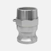 CONEXION RAPIDA ADAPTADOR MACHO X ROSCA MACHO TIPO F ACERO INOXIDABLE