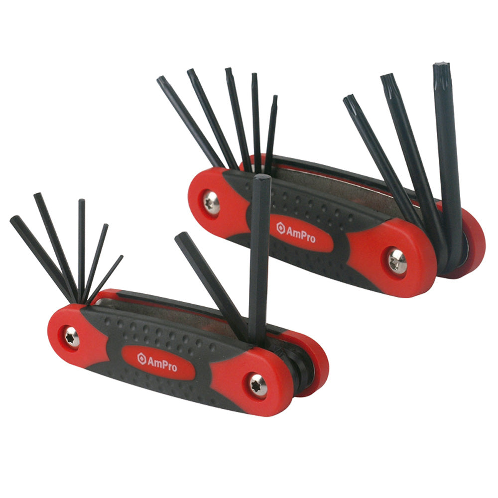 JUEGO DE LLAVES TORX NAVAJA T8 A T40, 8 PZ