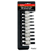 JUEGO DE DADOS ALLEN 10 PZS 3/8" 2-10MM
