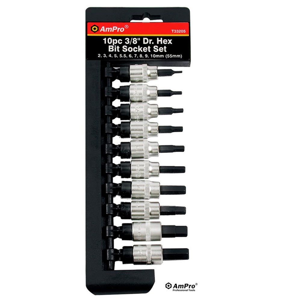 JUEGO DE DADOS ALLEN 8 PZS 3/8" 5/32"-9/16"