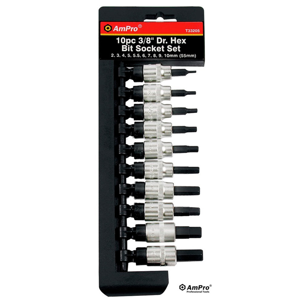 JUEGO DE DADOS TORX 12 PZS 1/4" (T10-T30) 3/8" (T40-T55) 1/2" (T60)