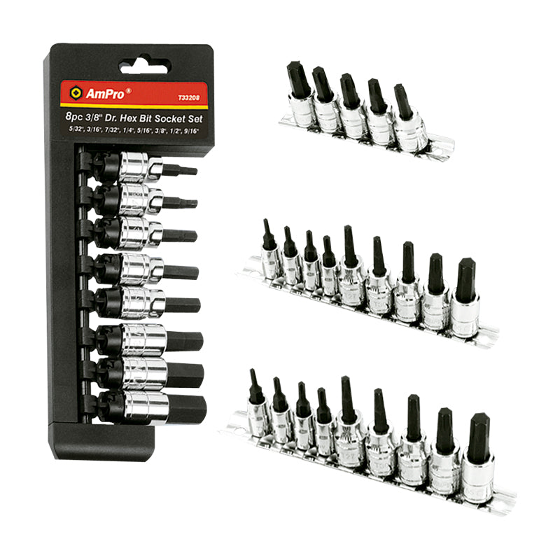 JUEGO DE DADOS TORX 5 PZS 3/8" T40-T55