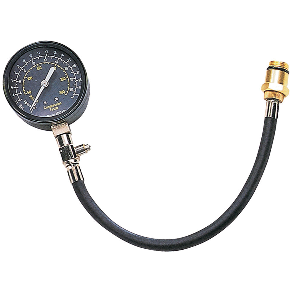 PROBADOR DE COMPRESION MOTORES A GASOLINA 0-300PSI 14-18MM