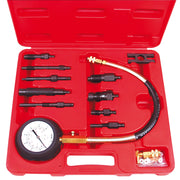 PROBADOR DE COMPRESION MOTORES DIESEL 0-10000PSI 10 ADAPTADORES