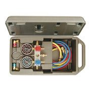 JUEGO DE MANOMETROS A/C R134a (ALUMINIO)